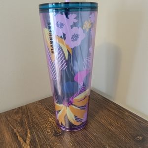 24oz Starbucks Floral Tumbler